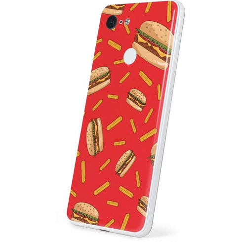 Burgers and Fries Google Pixel 3 Skin